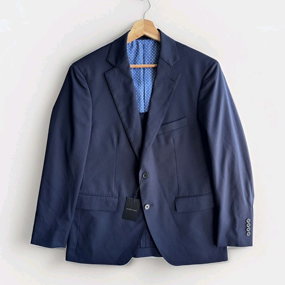 NWT Alton Lane Single Breasted Blazer Tailored Fit Navy Blue Men's Size 40/Small